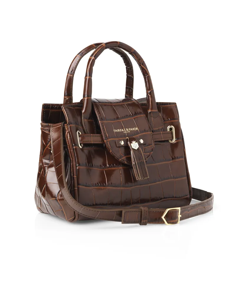Fairfax and Favor Mini Windsor Handbag Conker Brown-1
